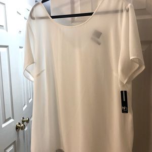 New Direction White Short sleeve blouse